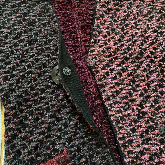 Anthropologie Curio Color Block Button /Snap Front Knit Cardigan S - Picture 11 of 13